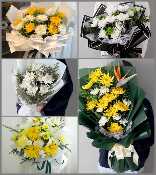 广东江门市台山市白沙镇白沙圩社区白事花束代送